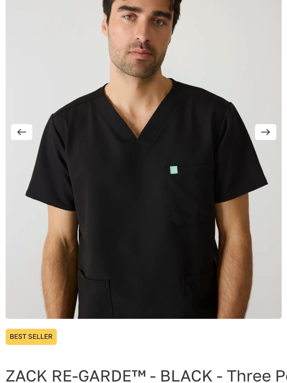 Garde Malade Scrub Top and Pants